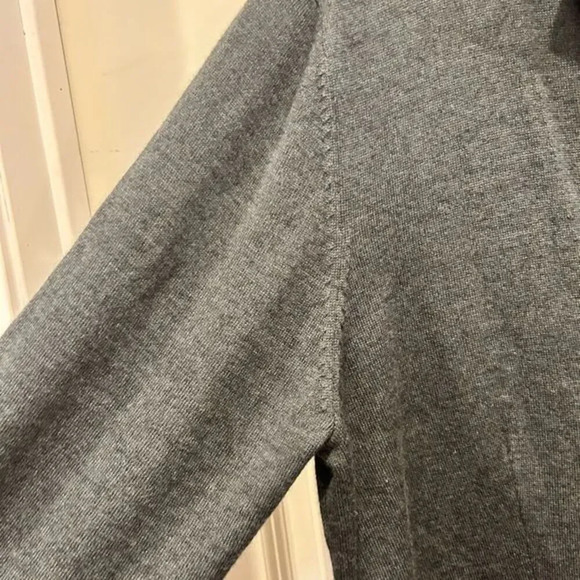 Mark Law Luxury Wool Blend Charcoal Gray‎ Sweater Cardigan size Large - Picture 4 of 7